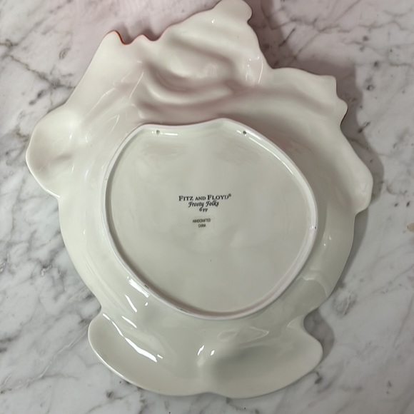 Fitz & Floyd-Frosty Folks-Canape Plate 2003 - Picture 2 of 5